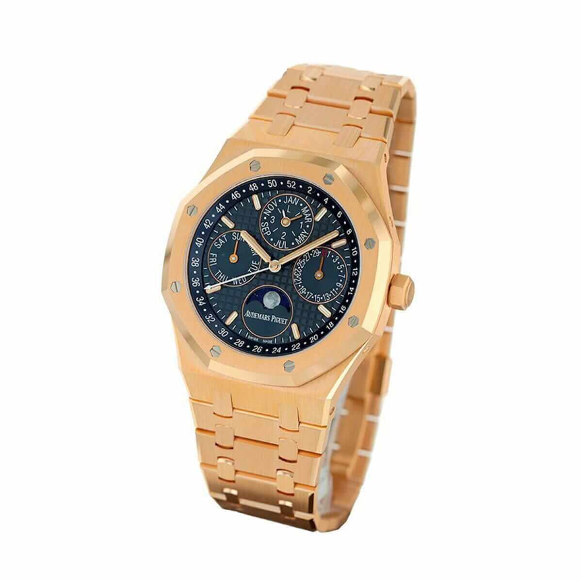 Audemars Piguet Rose Gold Blue Dial Replica