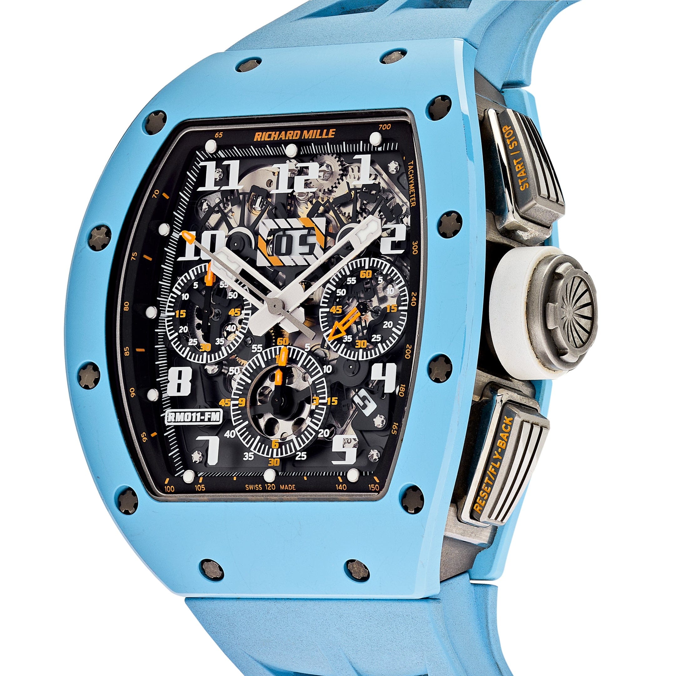 Superclone Richard Mille RM 011 Baby Blue Ceramic Felipe Massa Last Edition