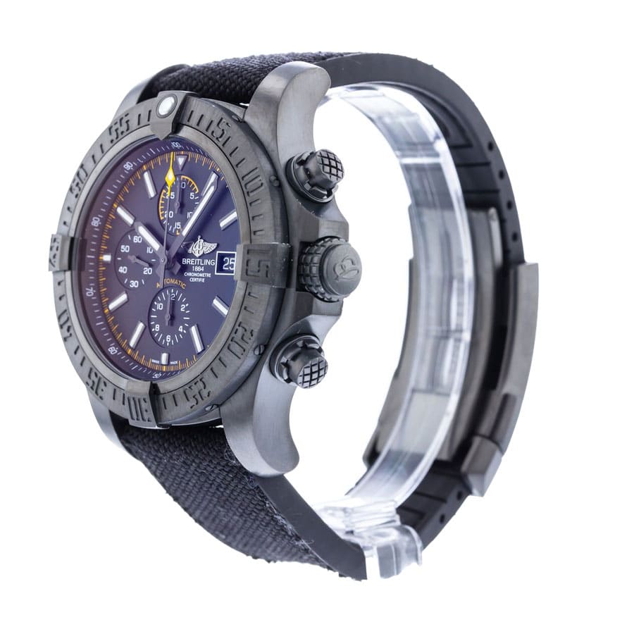 Breitling Super Avenger II Black Steel M133711A/BF30 Replica
