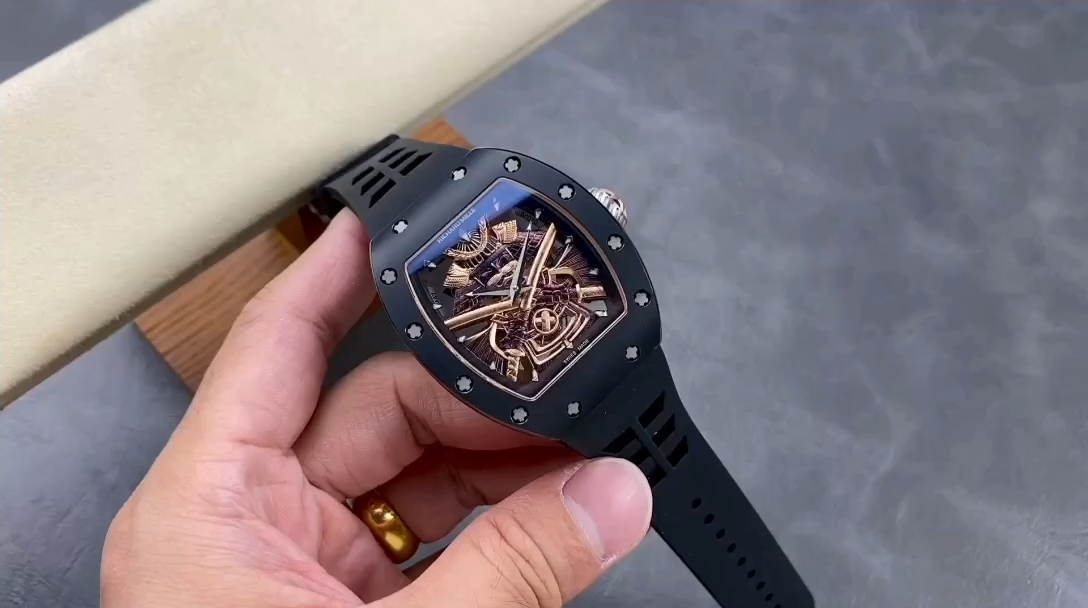 Richard Mille RM47 Edition Tourbillon Skeleton Black Ceramic Casing Watch